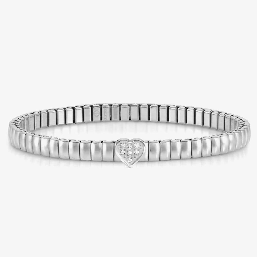Nomination Extension Style Bracelet Steel and Cubic Zirconia Heart - 046007_004
