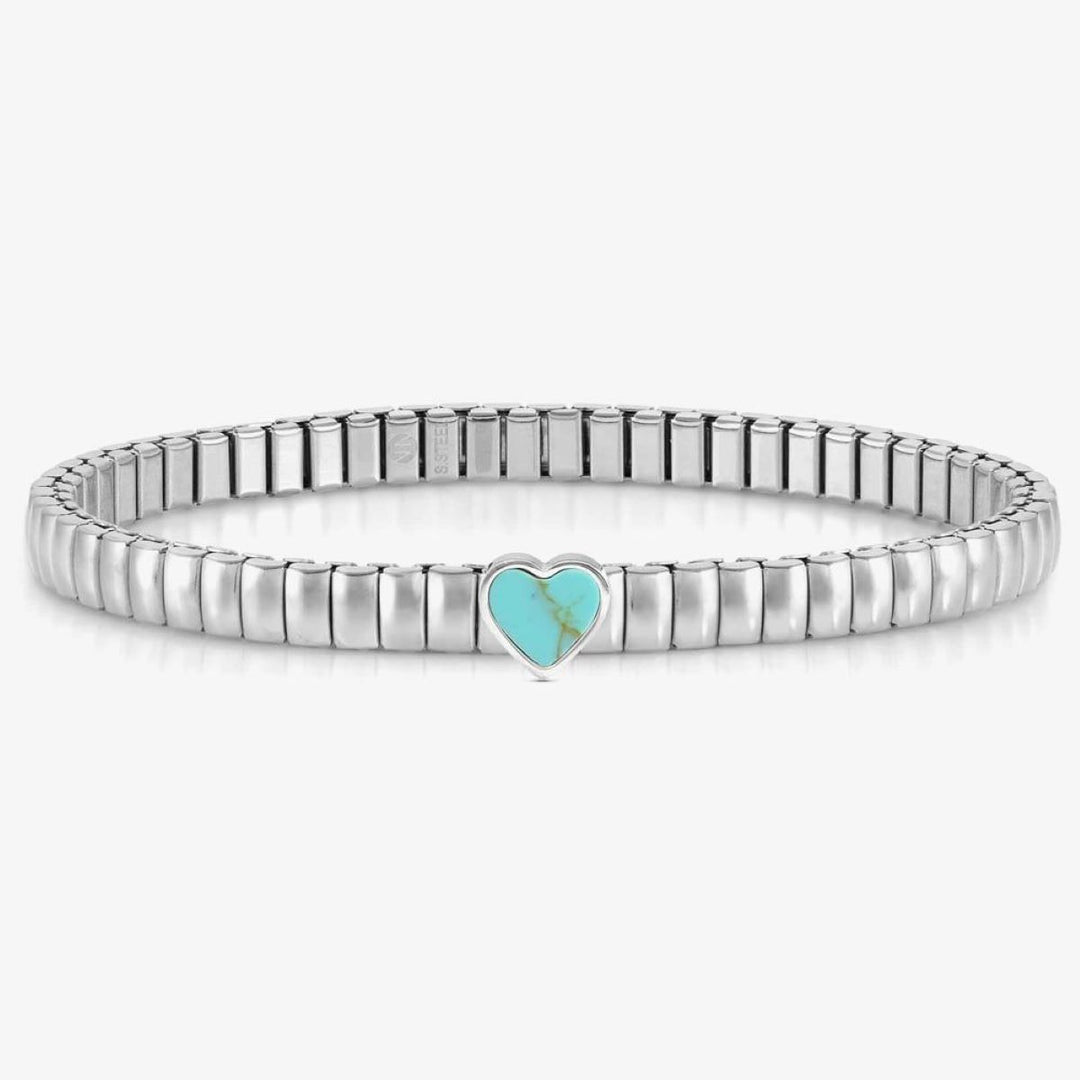 Nomination Extension Style Bracelet Steel and Stone Turquoise Heart - 046009_102