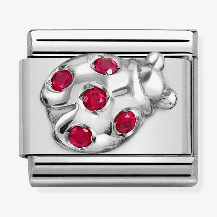 Nomination Silver and Red Zirconia Ladybug Charm 330304_36