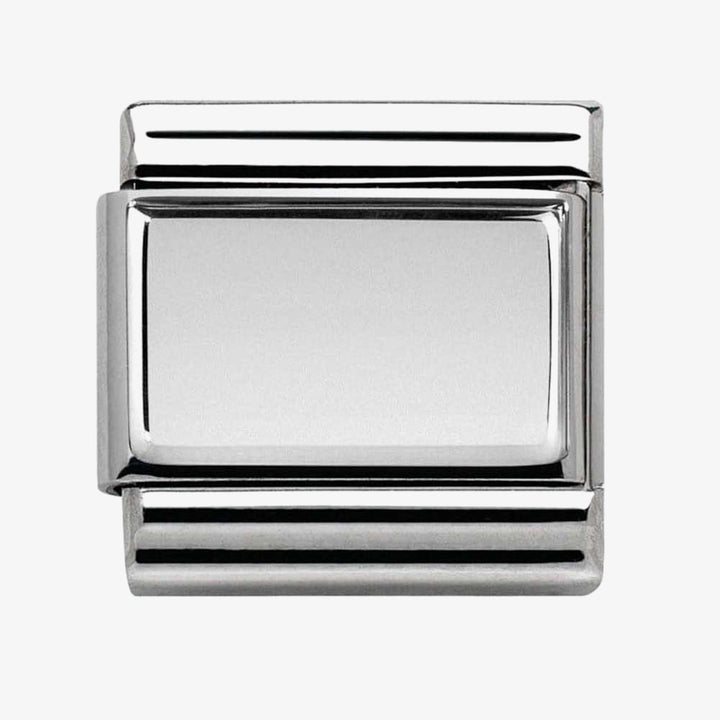 Nomination Silver Blank Tile Engravable Charm