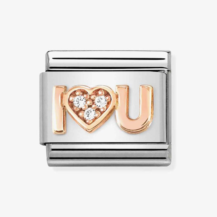 Nomination Classic Rose I Heart You Charm