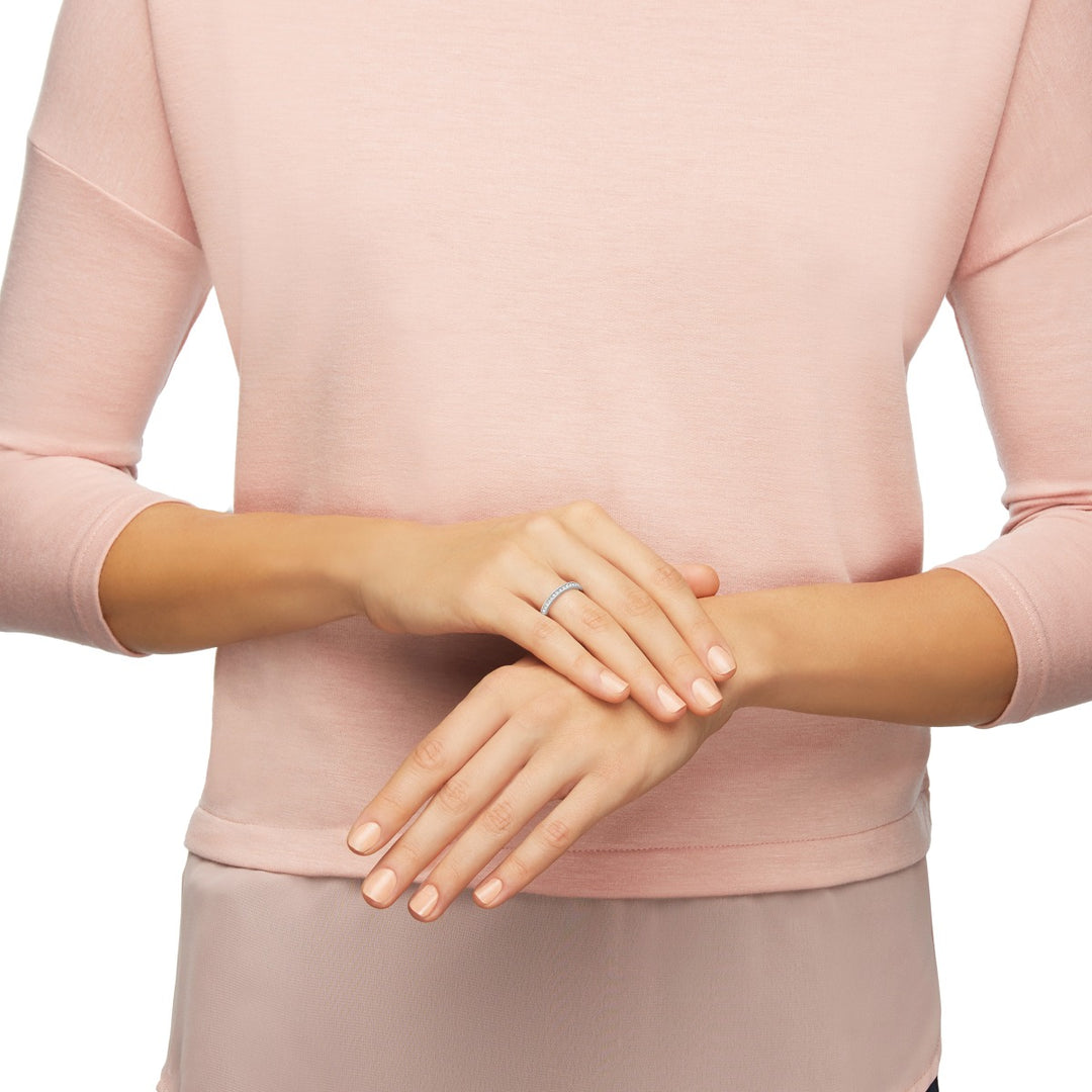 Swarovski Rare Ring - White with Rhodium Plating