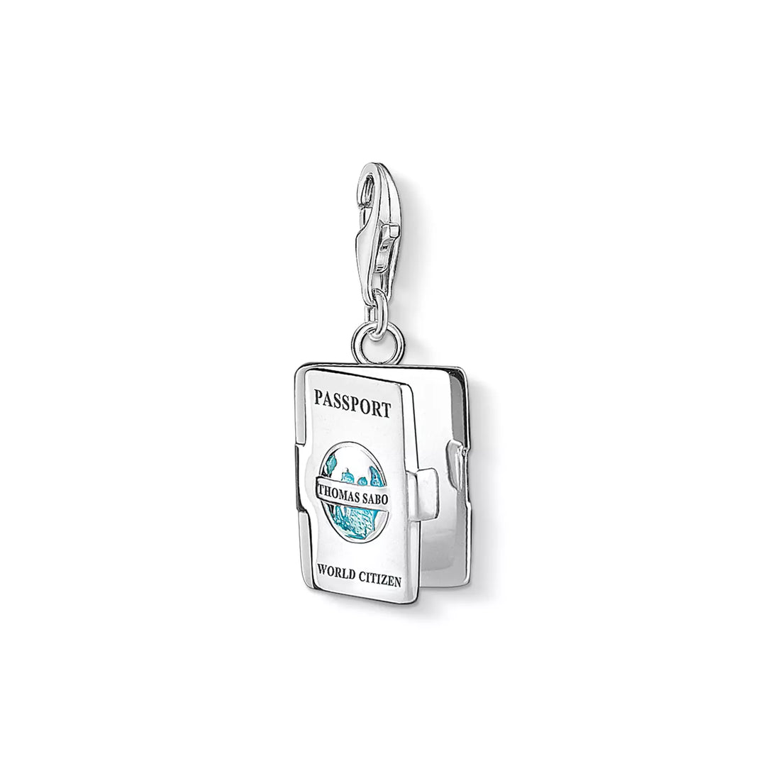 Niche Jewellery Thomas Sabo Charm Pendant - Passport detail