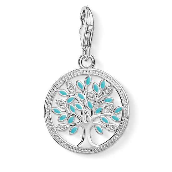 Thomas Sabo Charm Pendant - Turquoise Tree of Love
