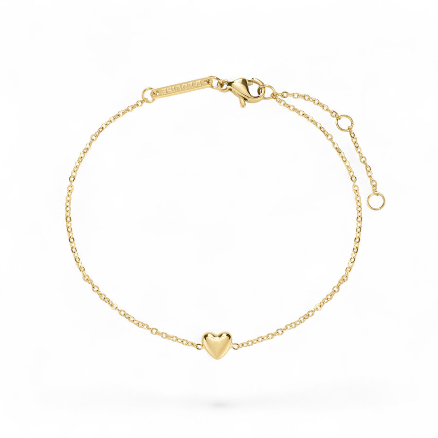 D.Louise Mini Heart Gold Bracelet