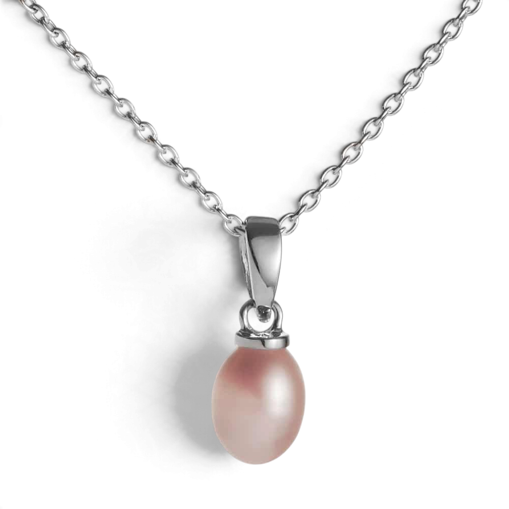 Jersey Pearl Pure Pink Freshwater Pearl Pendant - 1790849