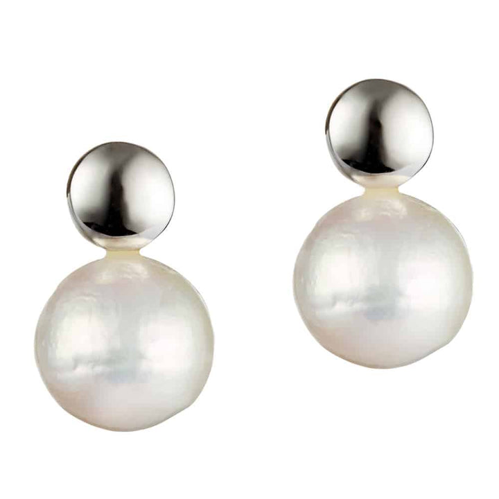 Jersey Pearl Edison Silver Stud Earrings 1791549