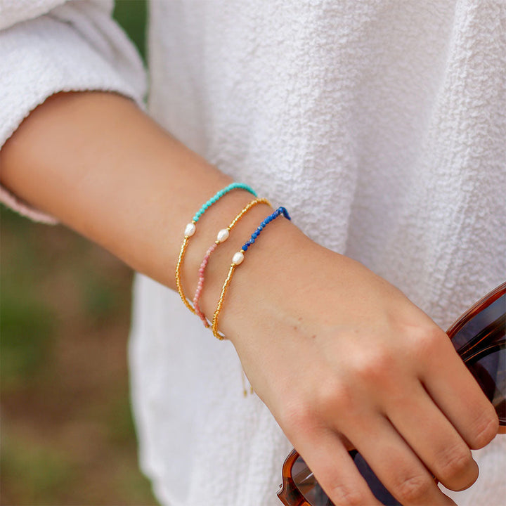 Jersey Pearl Noma Bracelet - Lapis