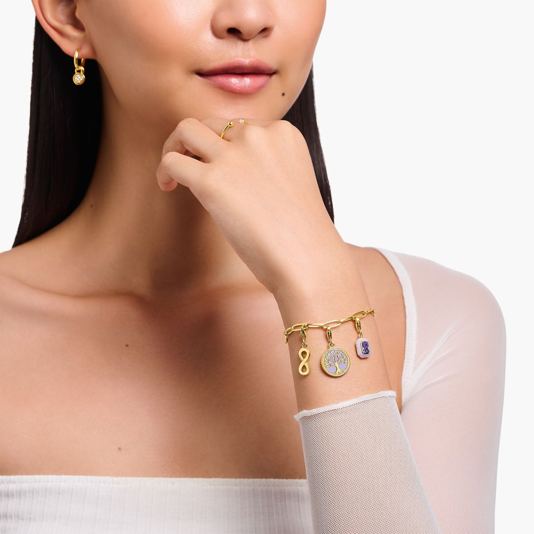 Thomas Sabo Charm Pendant - Yellow Gold Plated Infinity Charm