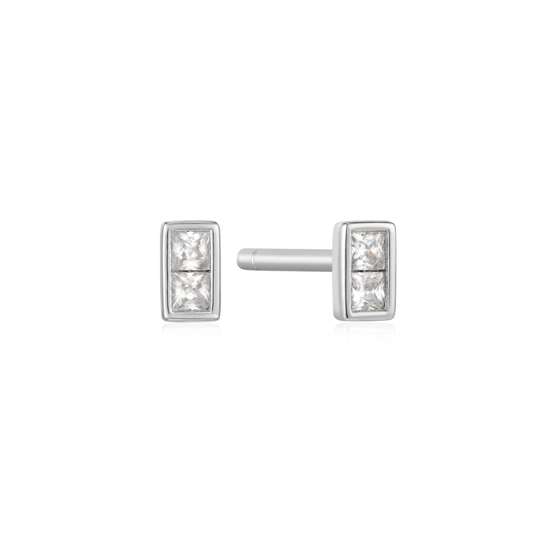 Ania Haie Glam Mini Stud Earrings Silver