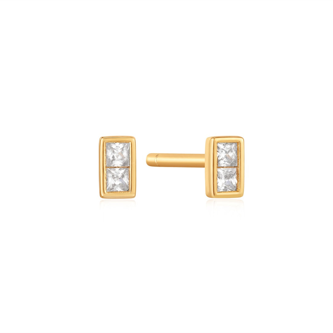 Ania Haie Glam Mini Stud Earrings Gold Plated