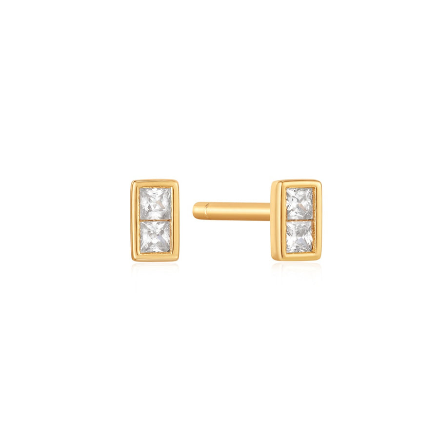 Ania Haie Glam Mini Stud Earrings Gold Plated
