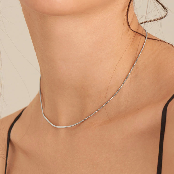 Ania Haie Snake Chain Necklace Silver