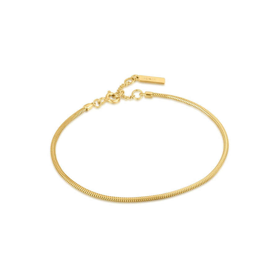 Ania Haie Snake Chain Bracelet Gold Plated