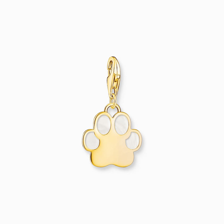 Thomas Sabo Dog Paw Charm Enamel and Gold Plated 2014-427-39