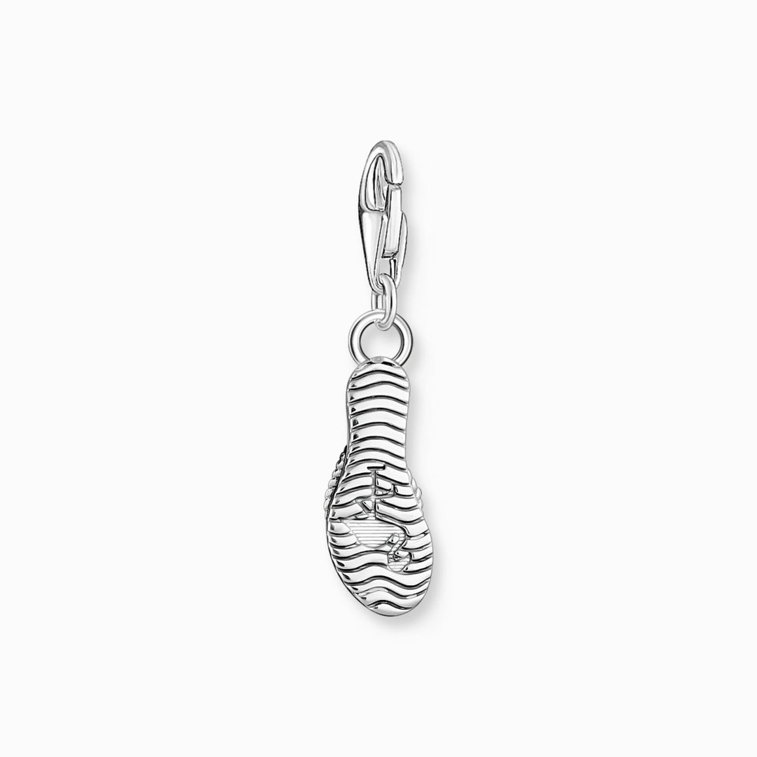 Thomas Sabo Charm Pendant - Turquoise Flip Flop with Zirconia 2025-914-7