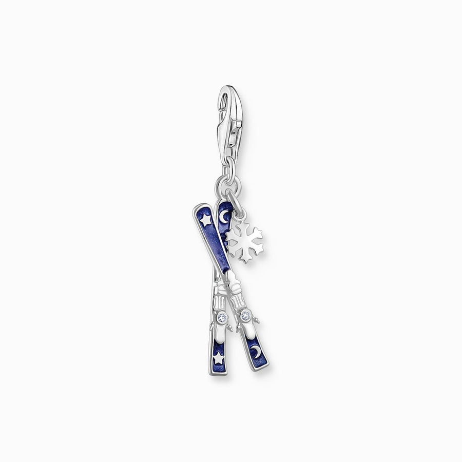 Thomas Sabo Crossed Ski Charm with Enamel - 2059-041-32