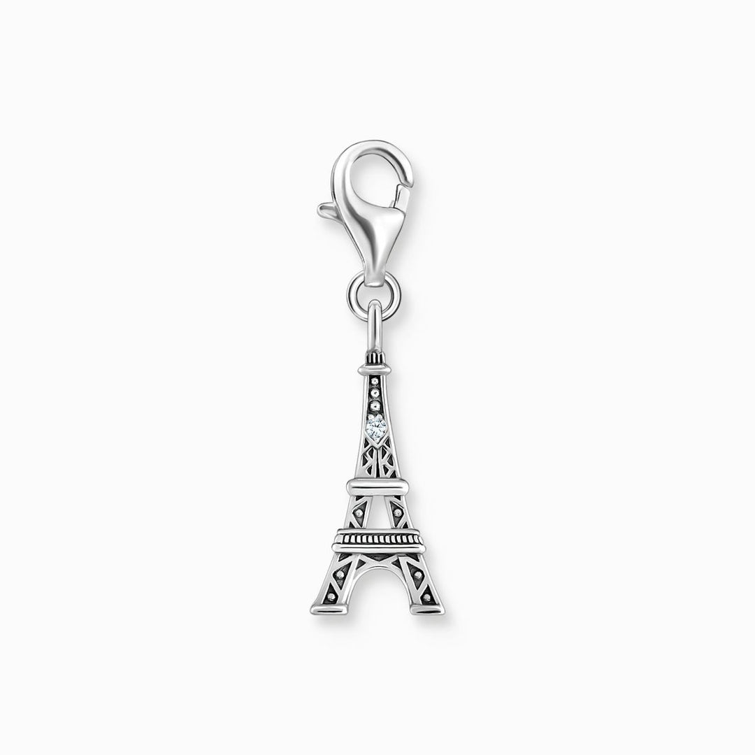 Thomas Sabo Charm Pendant - Eiffel Tower and Zirconia - 2074-643-21