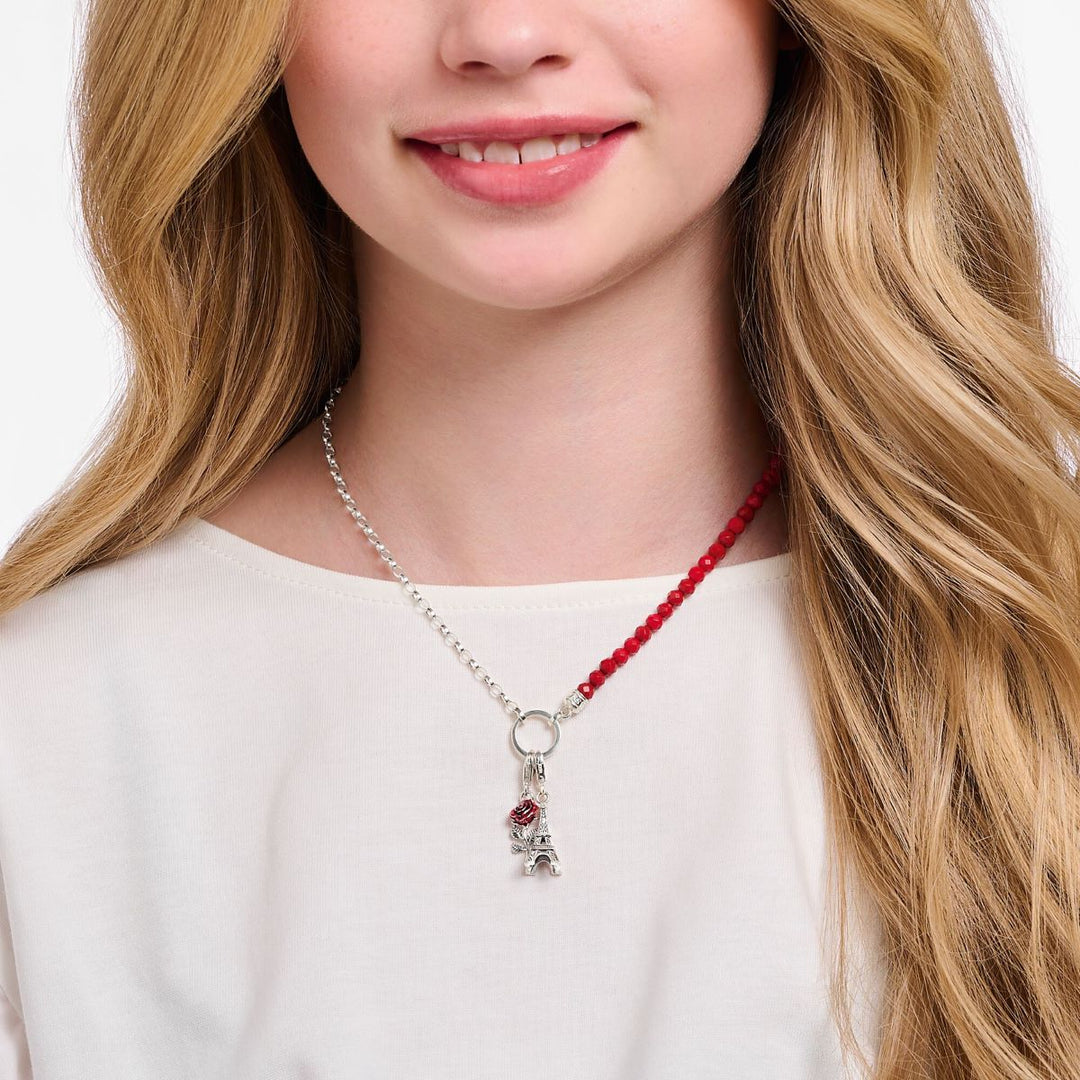 Thomas Sabo Charm Pendant - Eiffel Tower and Zirconia - 2074-643-21