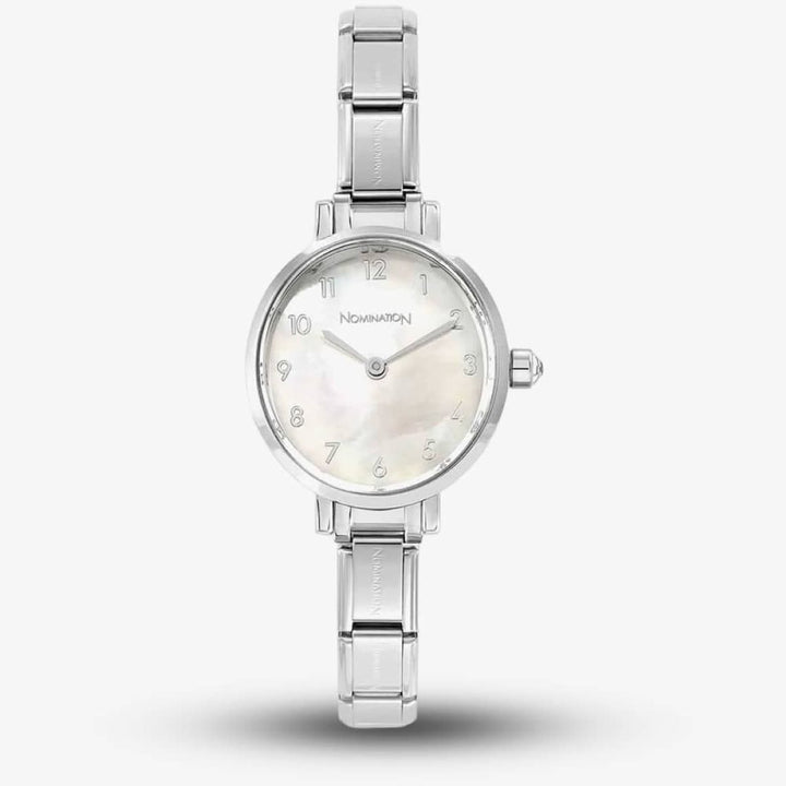 Nomination Paris Mother of Pearl Oval Dial Charm Watch  - 076038_008