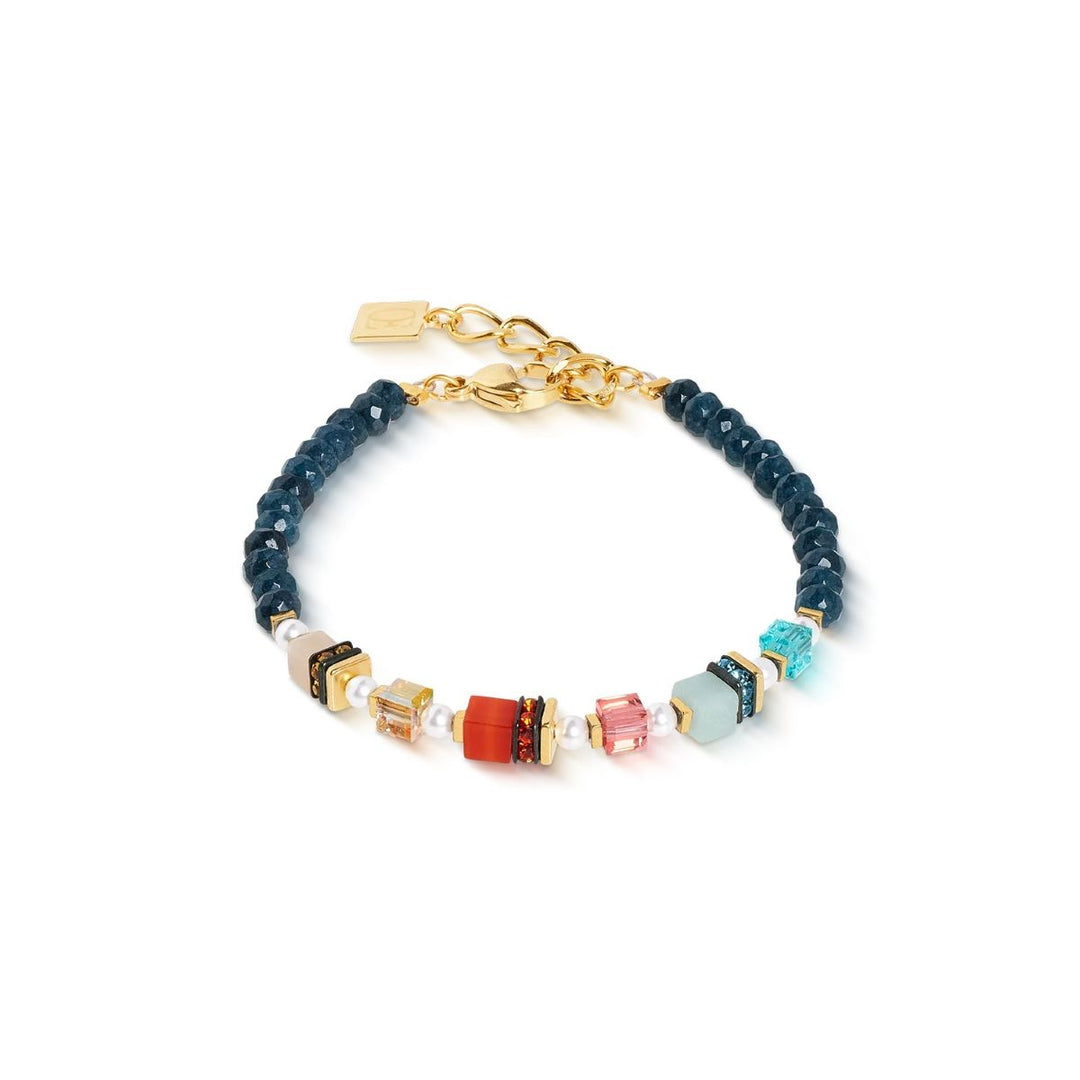 Coeur De Lion Sparkling Princess Spikes Bracelet - Gold Multicolour - 2102301516