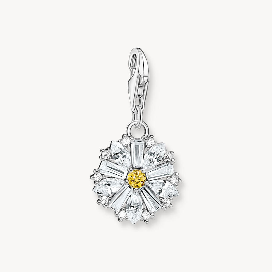 Thomas Sabo Charm Pendant - Lovely Daisy with Stones - 2212-051-14