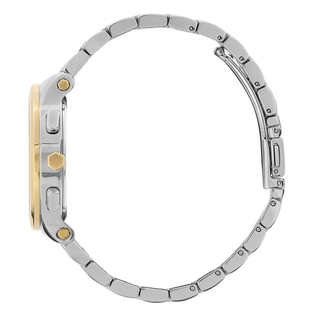 Olivia Burton Multi-Function Metallic White and Two Tone Bracelet Watch