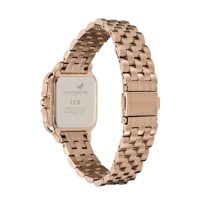 Olivia Burton Grosvenor Blush and Carnation Gold Bracelet Watch 24000085
