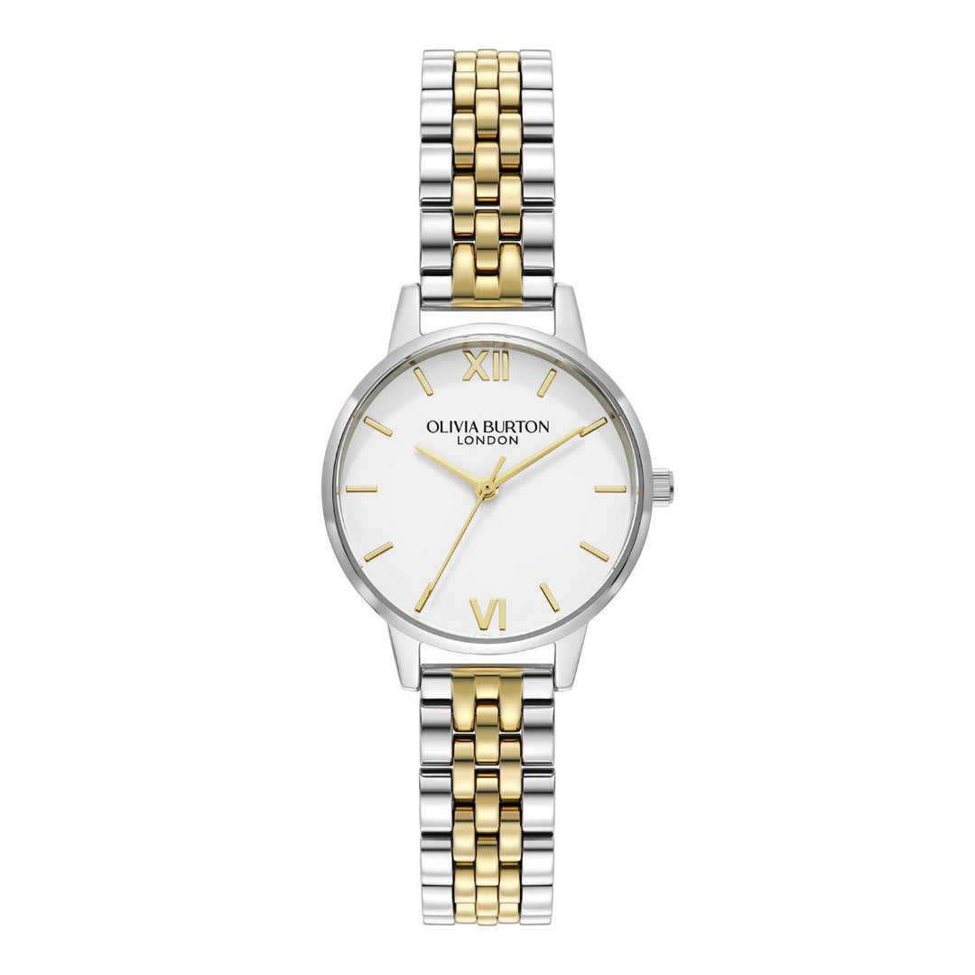 Olivia Burton Classic White and Two Tone Bracelet Watch - 24000170