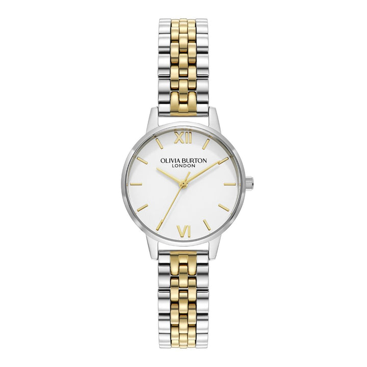 Olivia Burton Classic White and Two Tone Bracelet Watch - 24000170