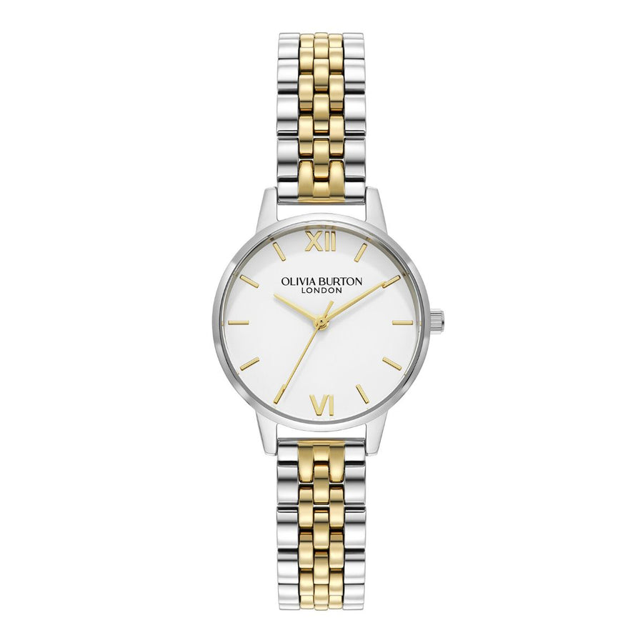 Olivia Burton Classic White and Two Tone Bracelet Watch - 24000170