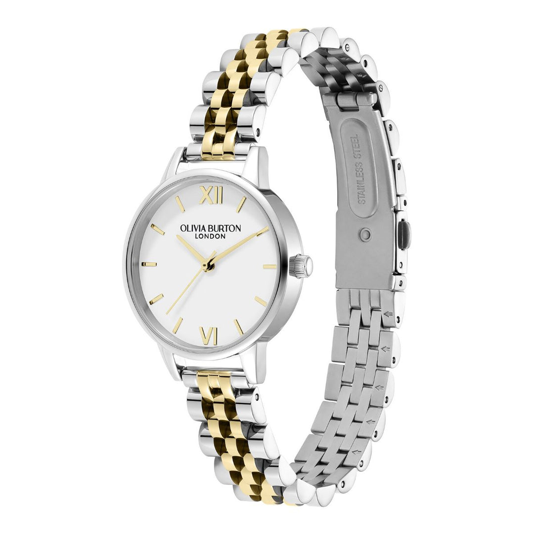 Olivia Burton Classic White and Two Tone Bracelet Watch - 24000170