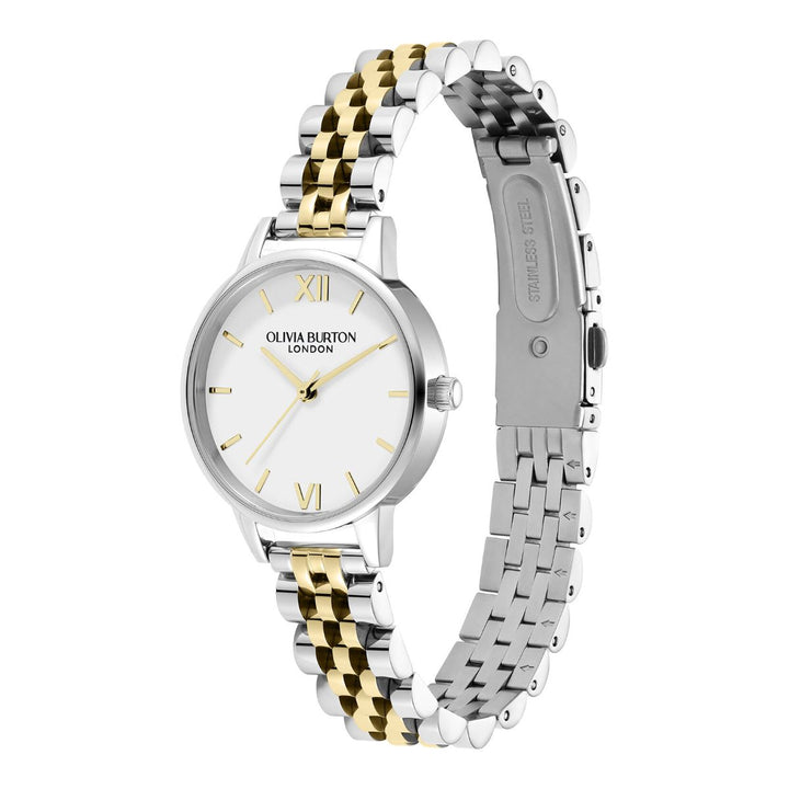Olivia Burton Classic White and Two Tone Bracelet Watch - 24000170