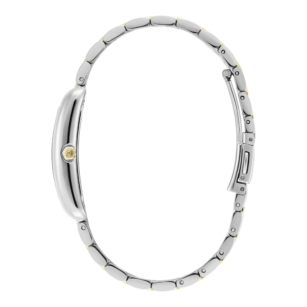 Olivia Burton Grove Rectangular White Two Tone Bracelet Watch 24000197