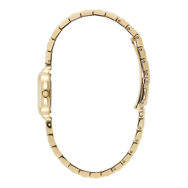 Olivia Burton Mini Grosvenor Ivory and Gold Bracelet Watch - 24000257