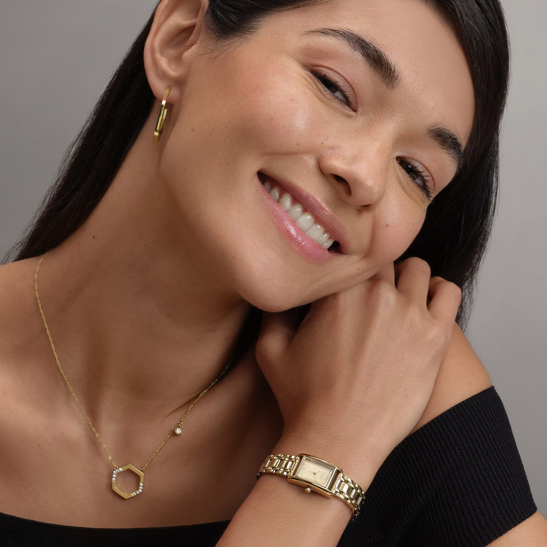 Olivia Burton Classic 16mm Mini Grove Gold Bracelet Watch 24000282