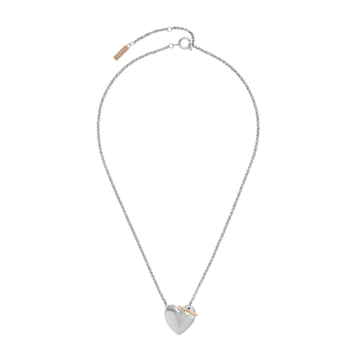 Olivia Burton Classic Knot Heart Silver Necklace