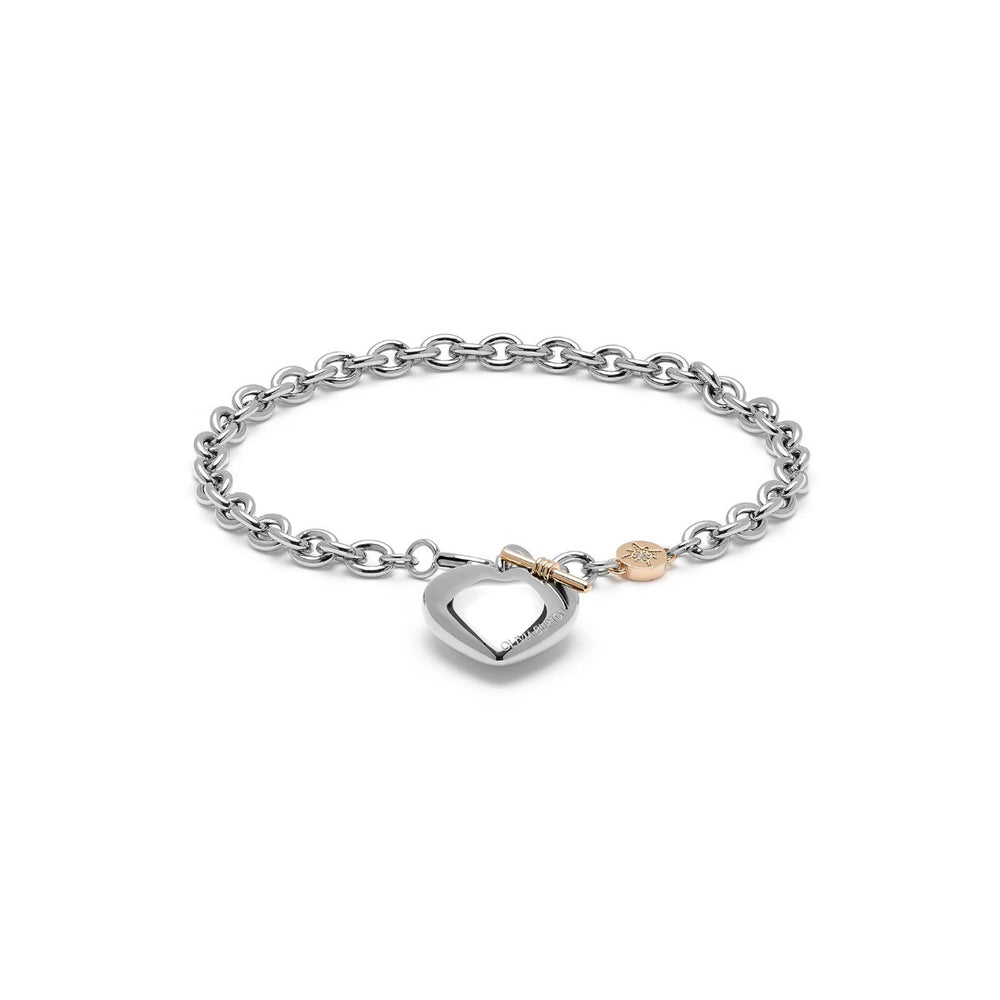 Olivia Burton Classic Knot Heart Silver Bracelet