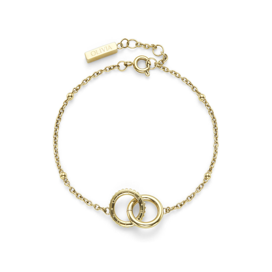 Olivia Burton Amity Interlock Gold Plated Bracelet