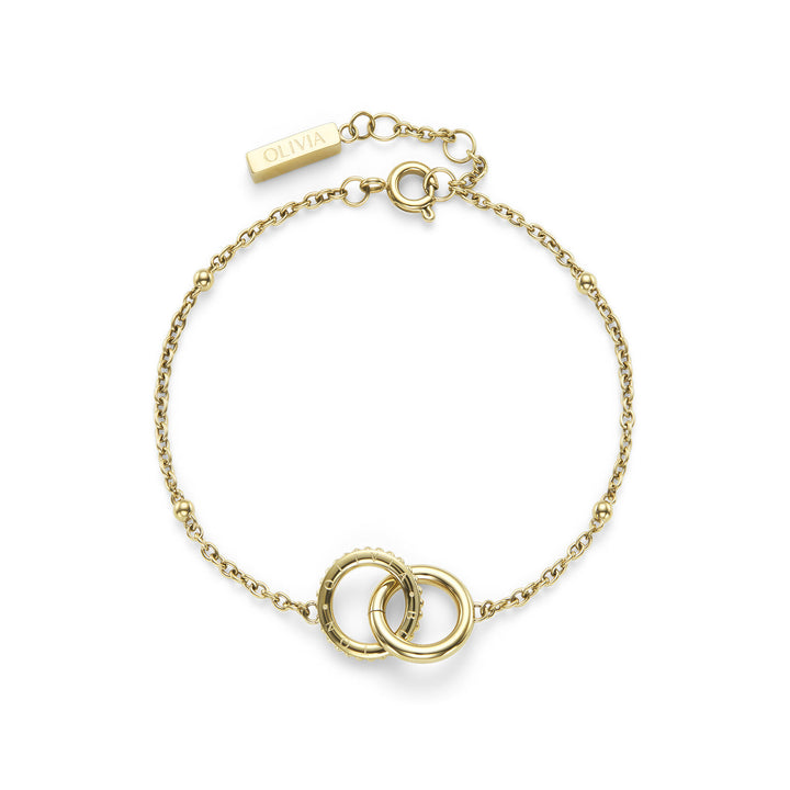 Olivia Burton Amity Interlock Gold Plated Bracelet