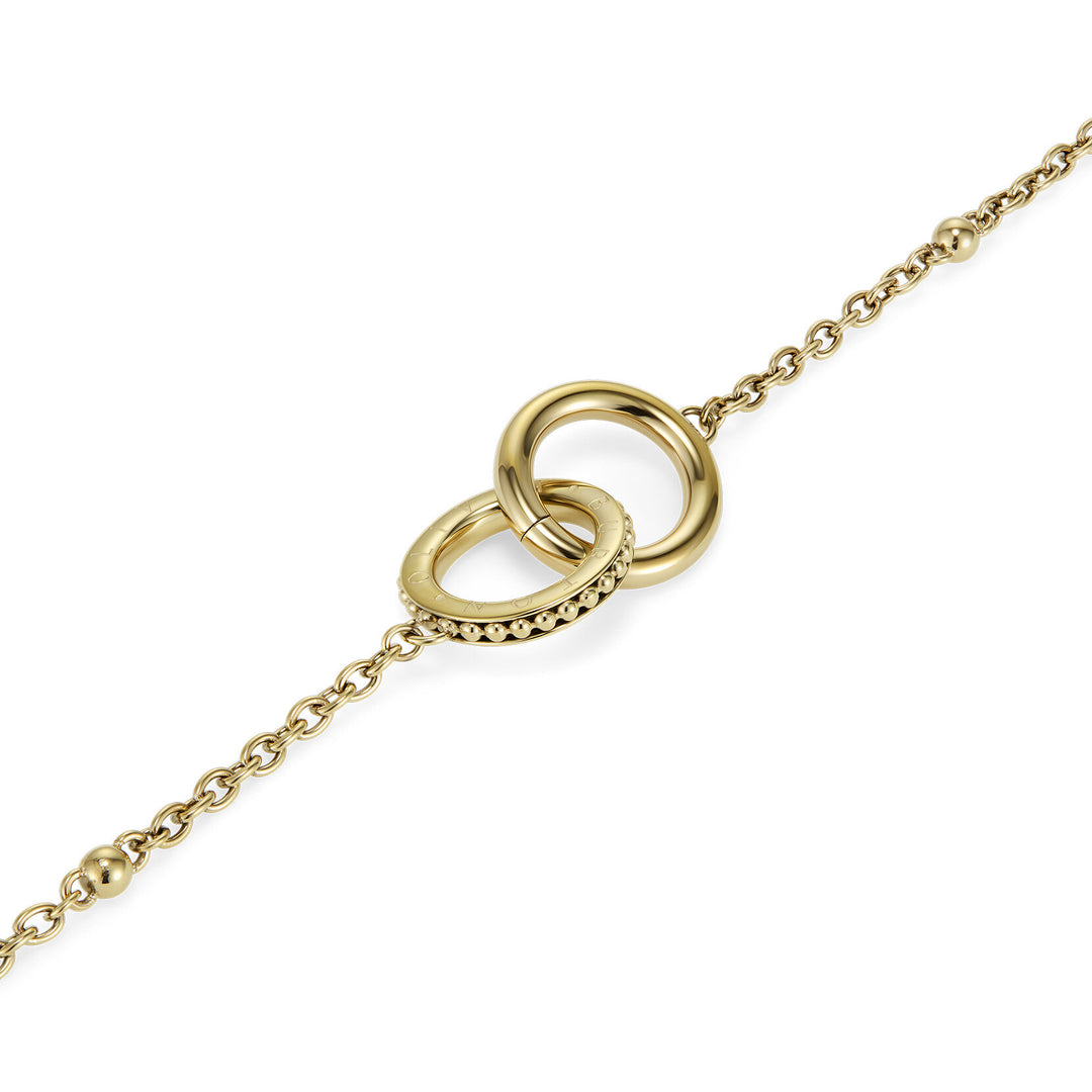 Olivia Burton Amity Interlock Gold Plated Bracelet