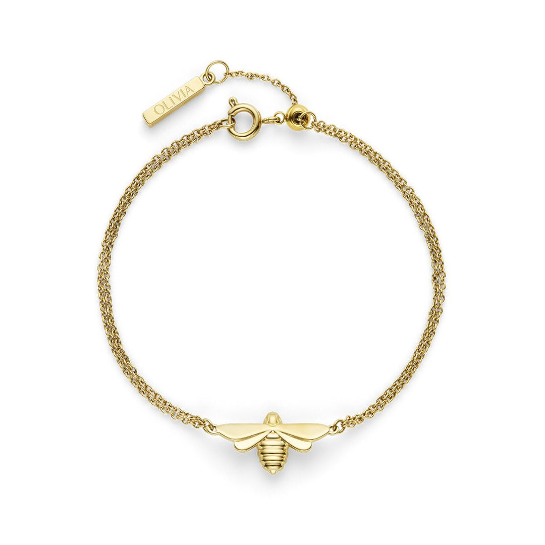 Olivia Burton Signature Honey Bee Gold Plated Bracelet. Item code 24100477.