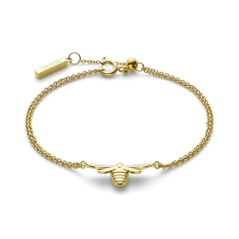 Olivia Burton Signature Honey Bee Gold Plated Bracelet. Item code 24100477.