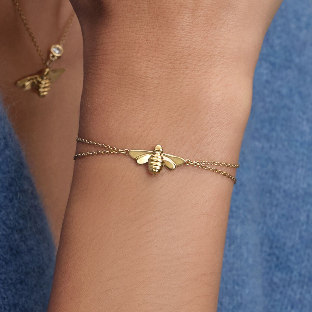 Olivia Burton Signature Honey Bee Gold Plated Bracelet. Item code 24100477.
