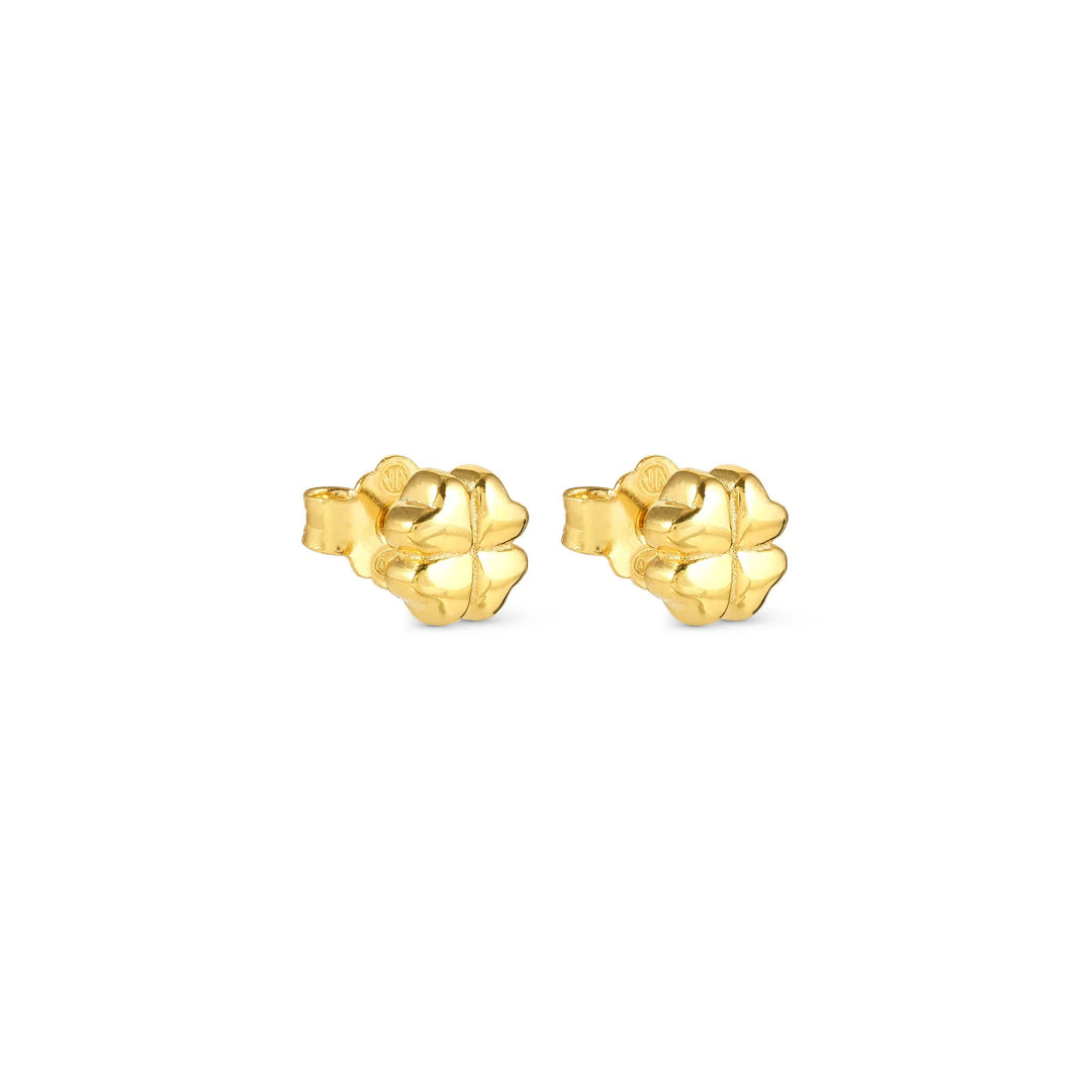 Nomination Armonica Gold Plated Four Leaf Clover Stud Earrings 241307/003