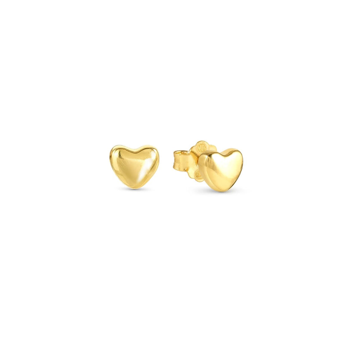 Nomination Armonica Gold Plated Heart Stud Earrings