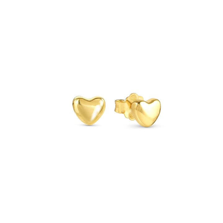 Nomination Armonica Gold Plated Heart Stud Earrings