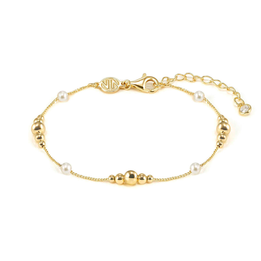 Niche Jewellery Nomination Siren Dream Gold Plated White Pearl Bracelet