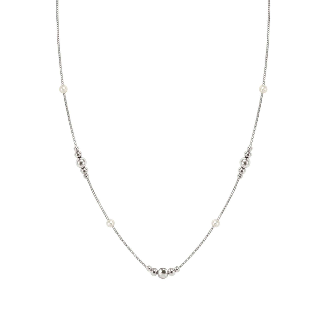 Niche Jewellery Nomination Siren Dream Sterling Silver White Pearl Necklace worn on model