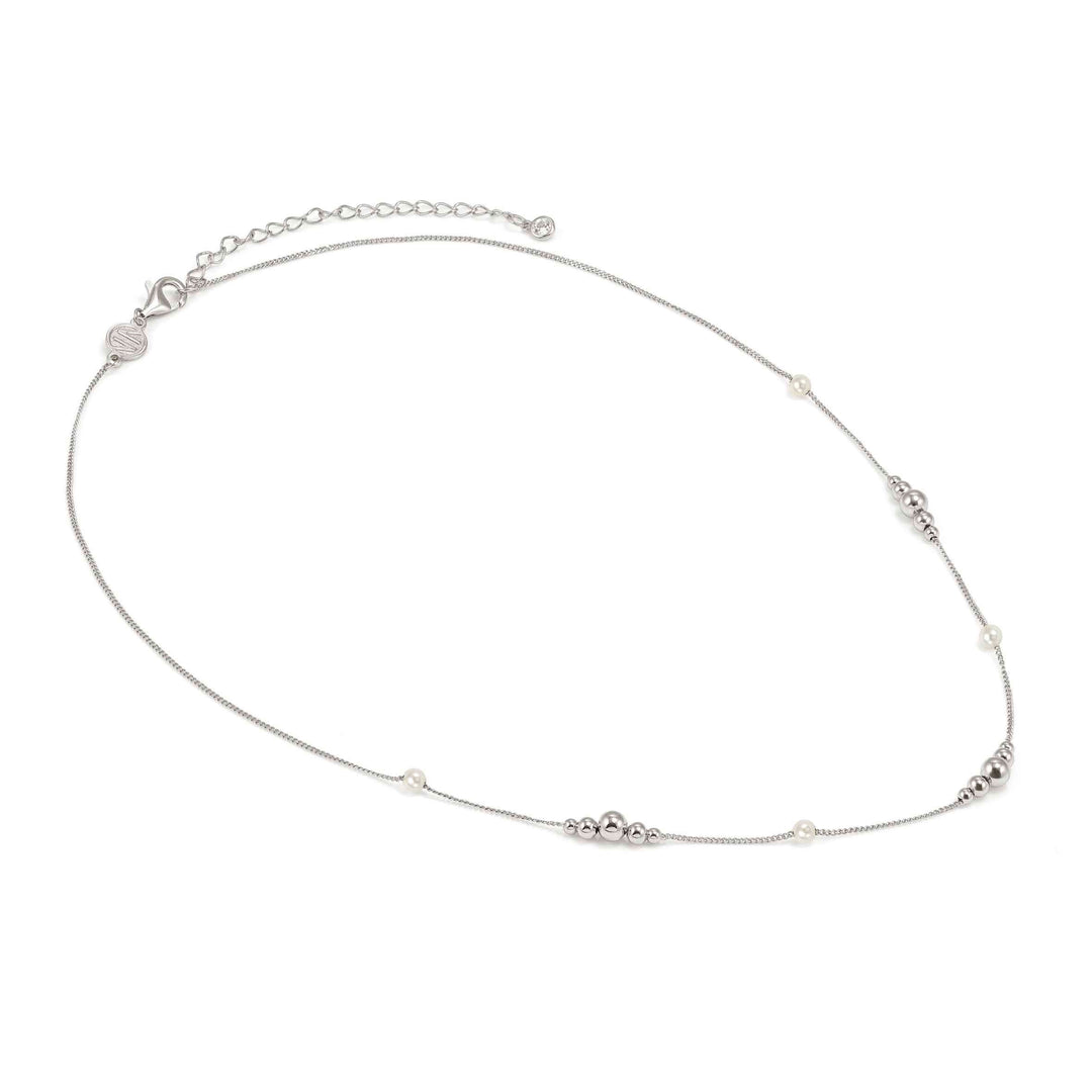 Niche Jewellery Nomination Siren Dream Sterling Silver White Pearl Necklace worn on model